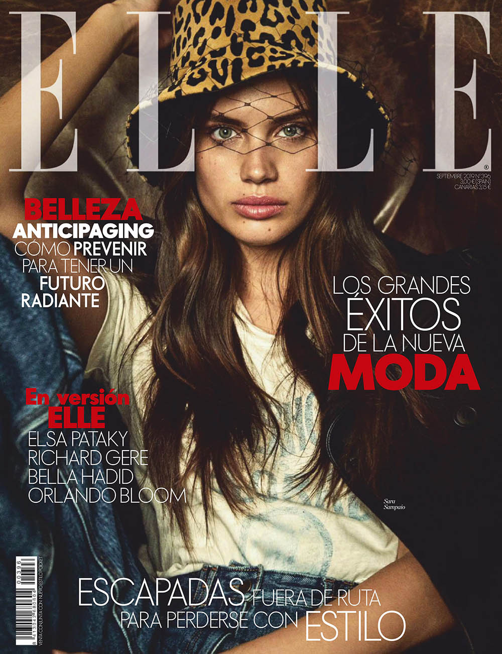 Sara Sampaio covers Elle Spain September 2019 by Mario Sierra