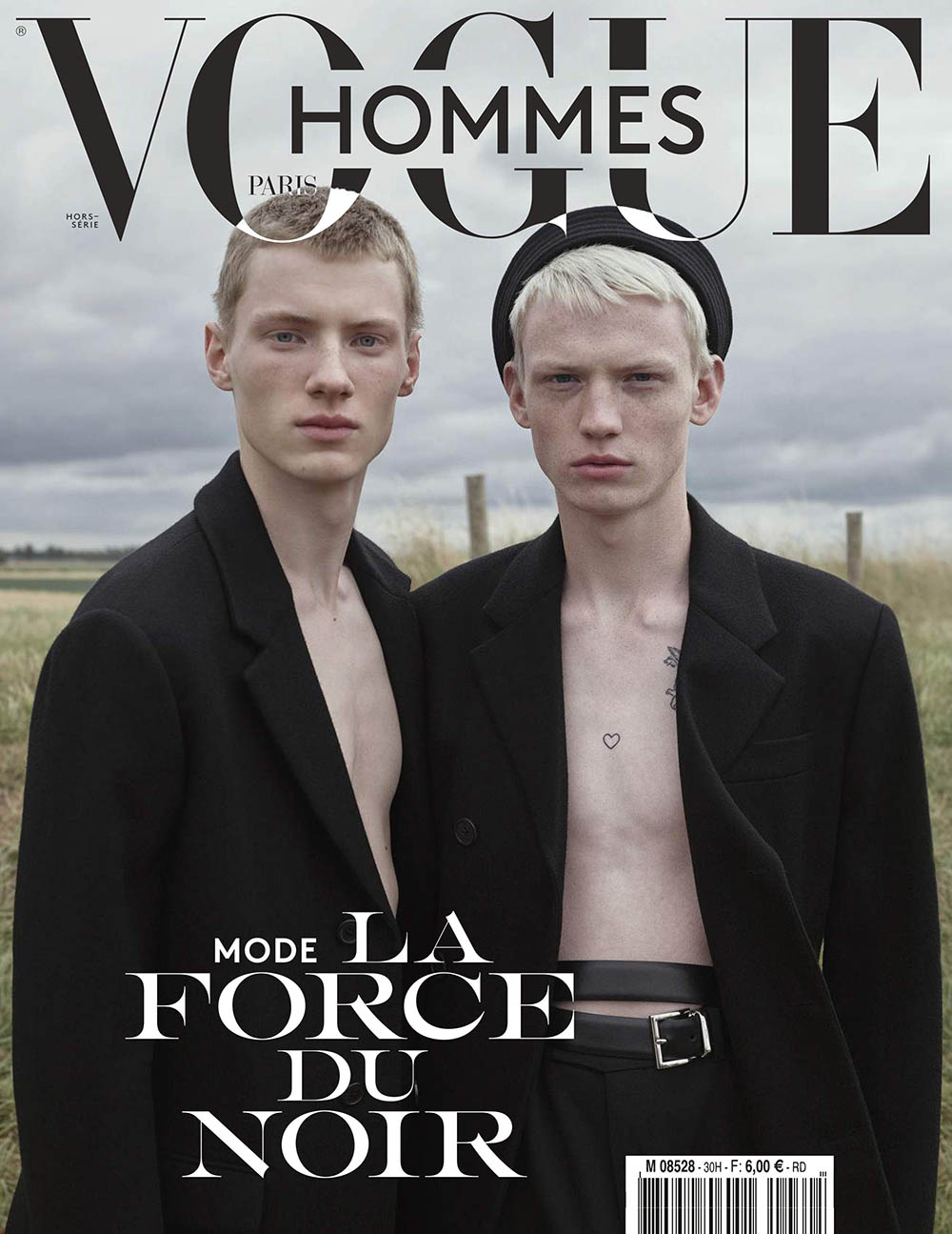 Braien Vaiksaar and Stas Zienkiewicz cover Vogue Hommes Paris Fall Winter 2019 by Willy Vanderperre