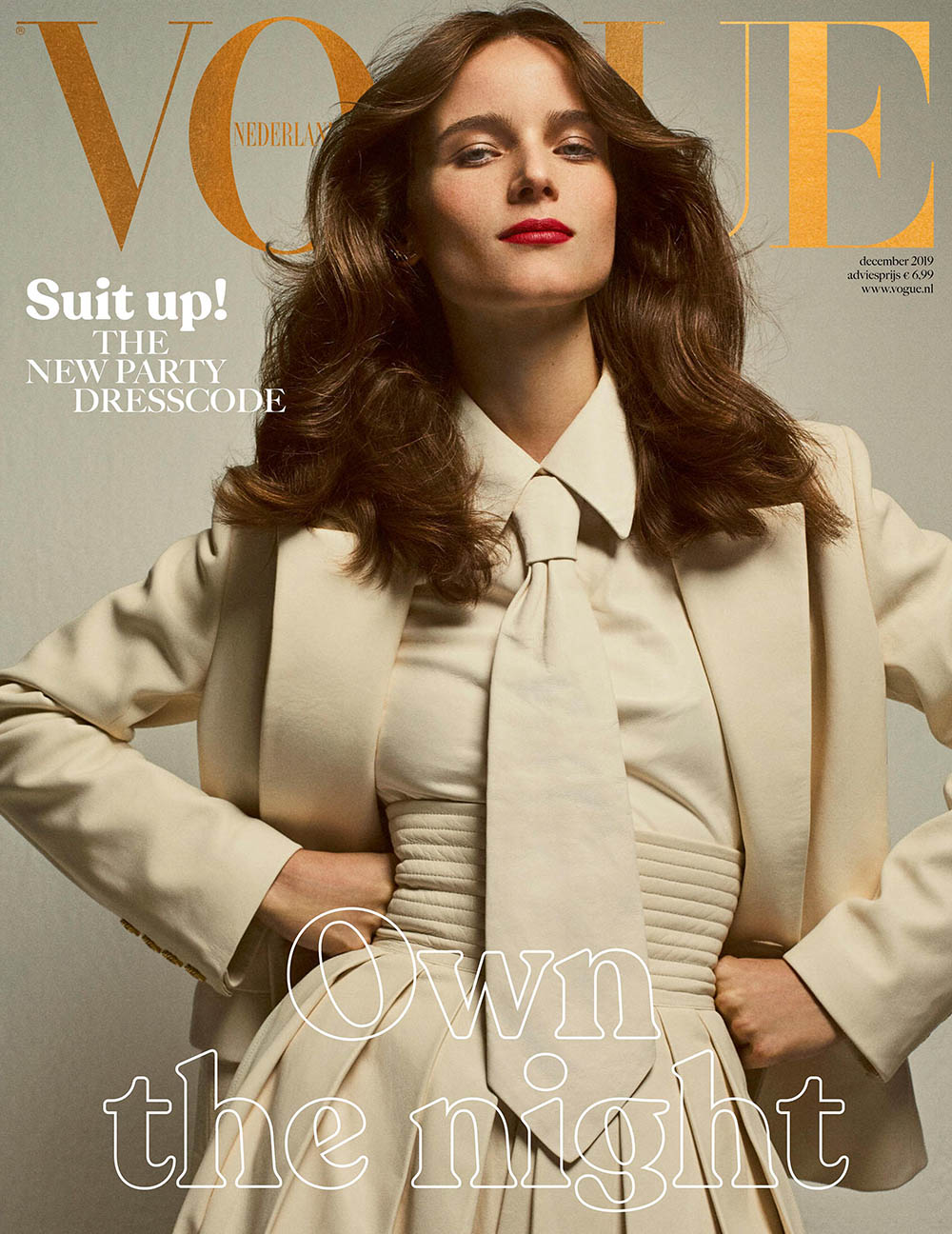 Anna de Rijk covers Vogue Netherlands December 2019 by Gregory Harris