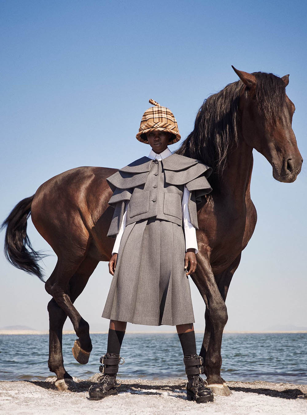 Grace Bol covers Vogue Greece November 2019 by Richard Phibbs