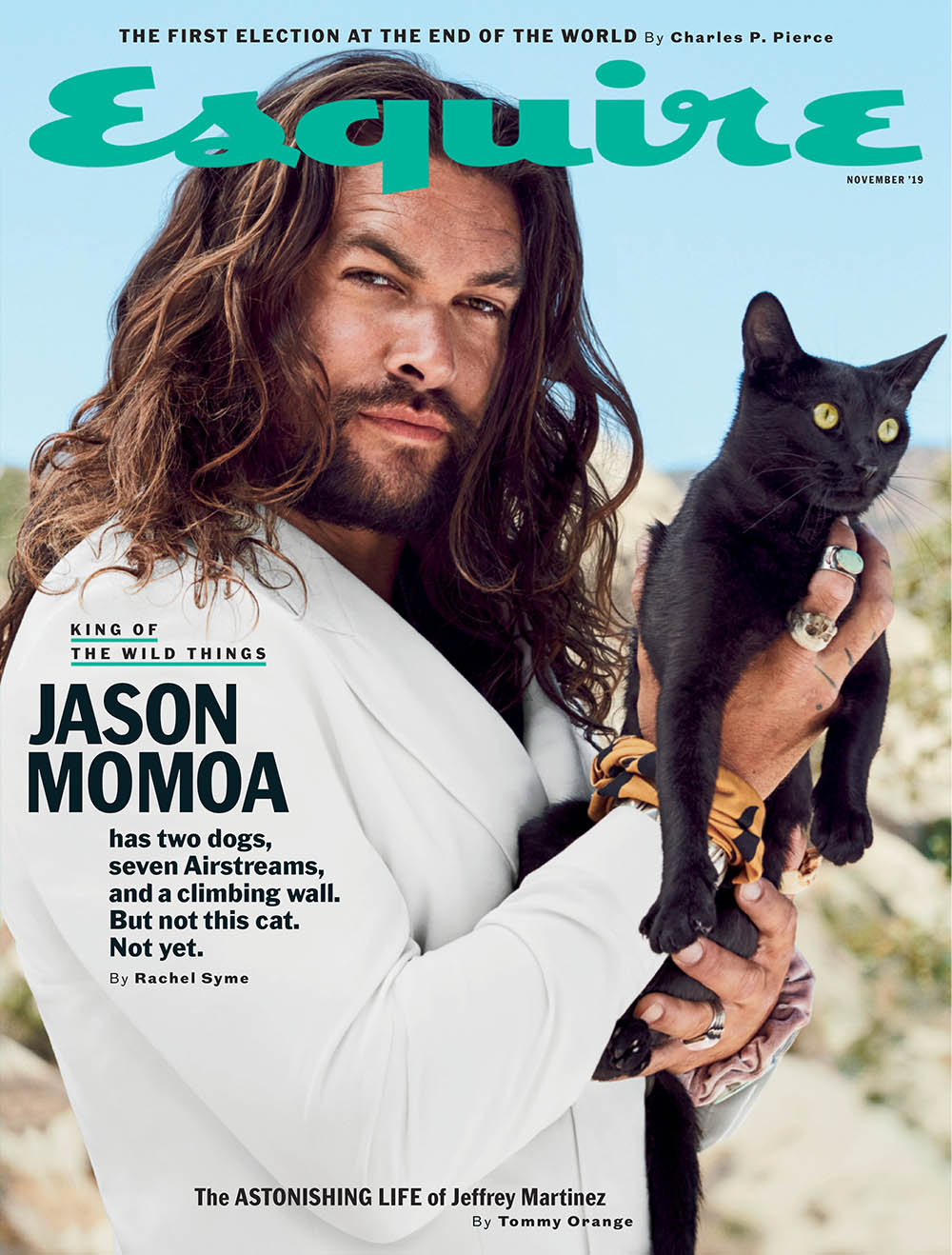 Jason Momoa covers Esquire US November 2019 by Eric Ray Davidson