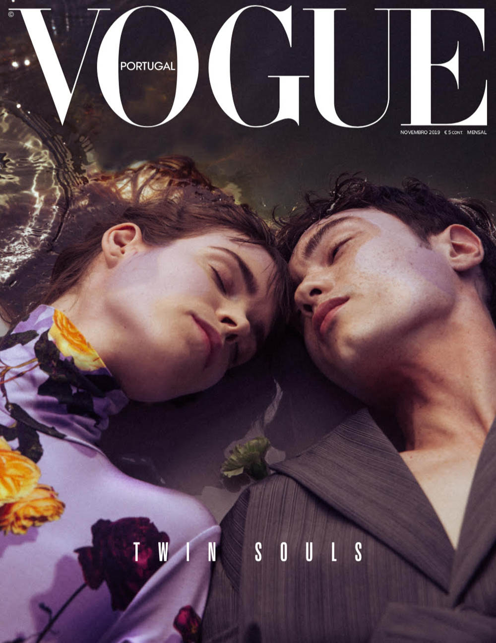 Meghan Collison and Emile Woon cover Vogue Portugal November 2019 by Vanessa Zican Feng