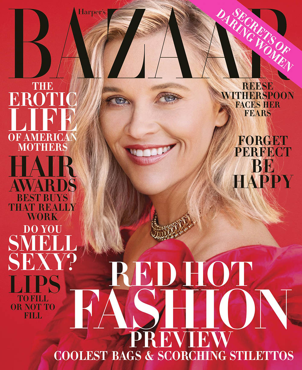 Reese Witherspoon covers Harper’s Bazaar US November 2019 by Camilla Akrans