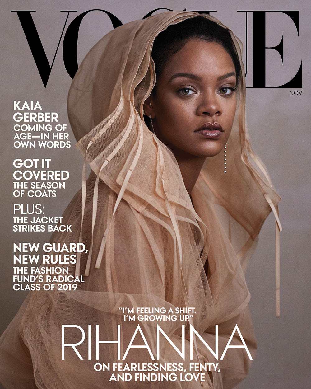 Rihanna covers Vogue US November 2019 by Ethan James Green