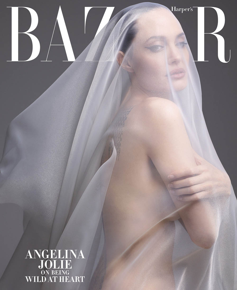 Angelina Jolie covers Harper’s Bazaar US December 2019 January 2020 by Sølve Sundsbø