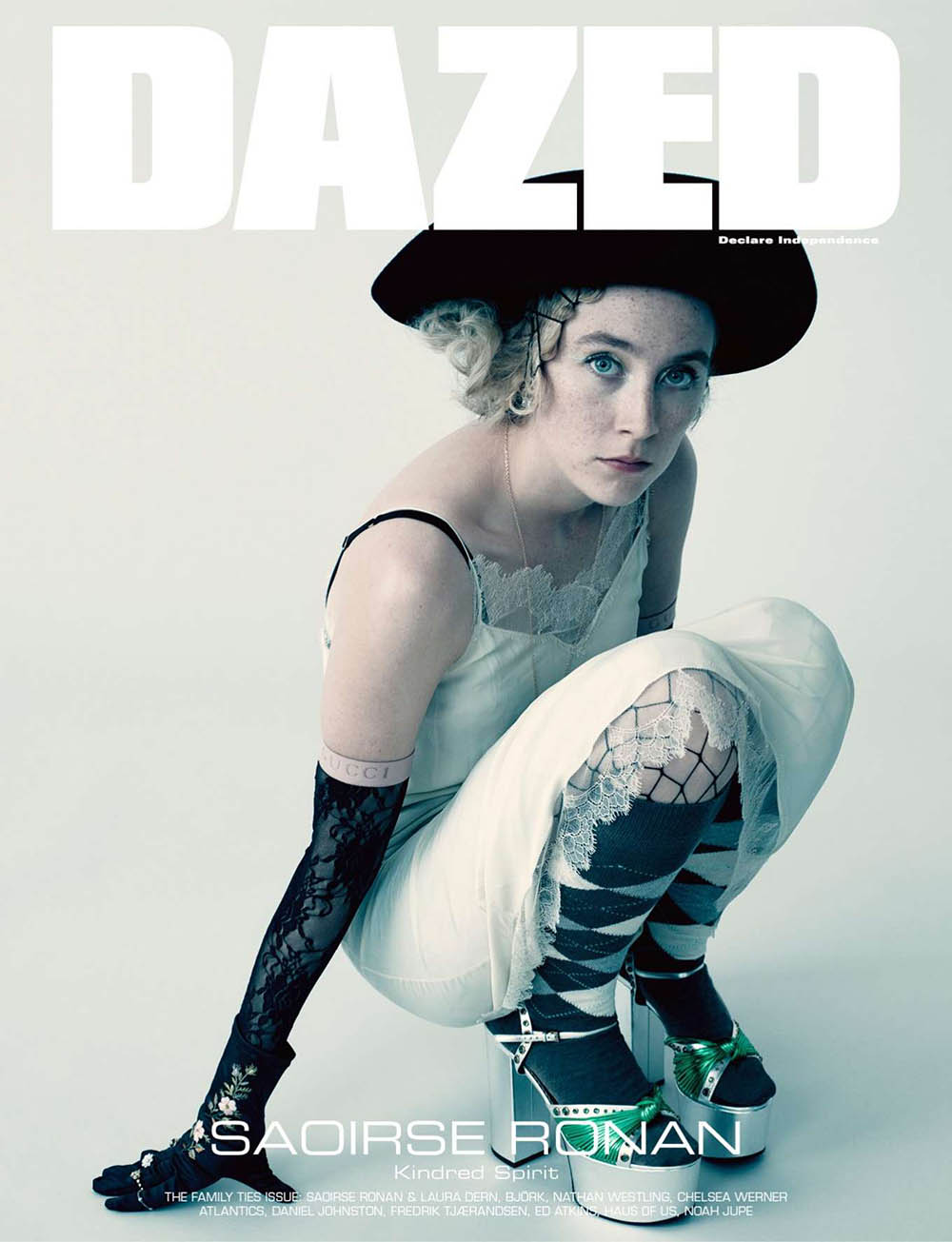 Saoirse Ronan covers Dazed Magazine Winter 2019 by Paolo Roversi