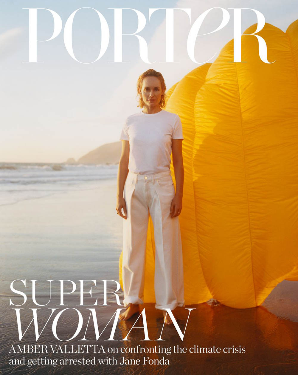 Amber Valletta covers Porter Magazine January 13th, 2020 by David Luraschi