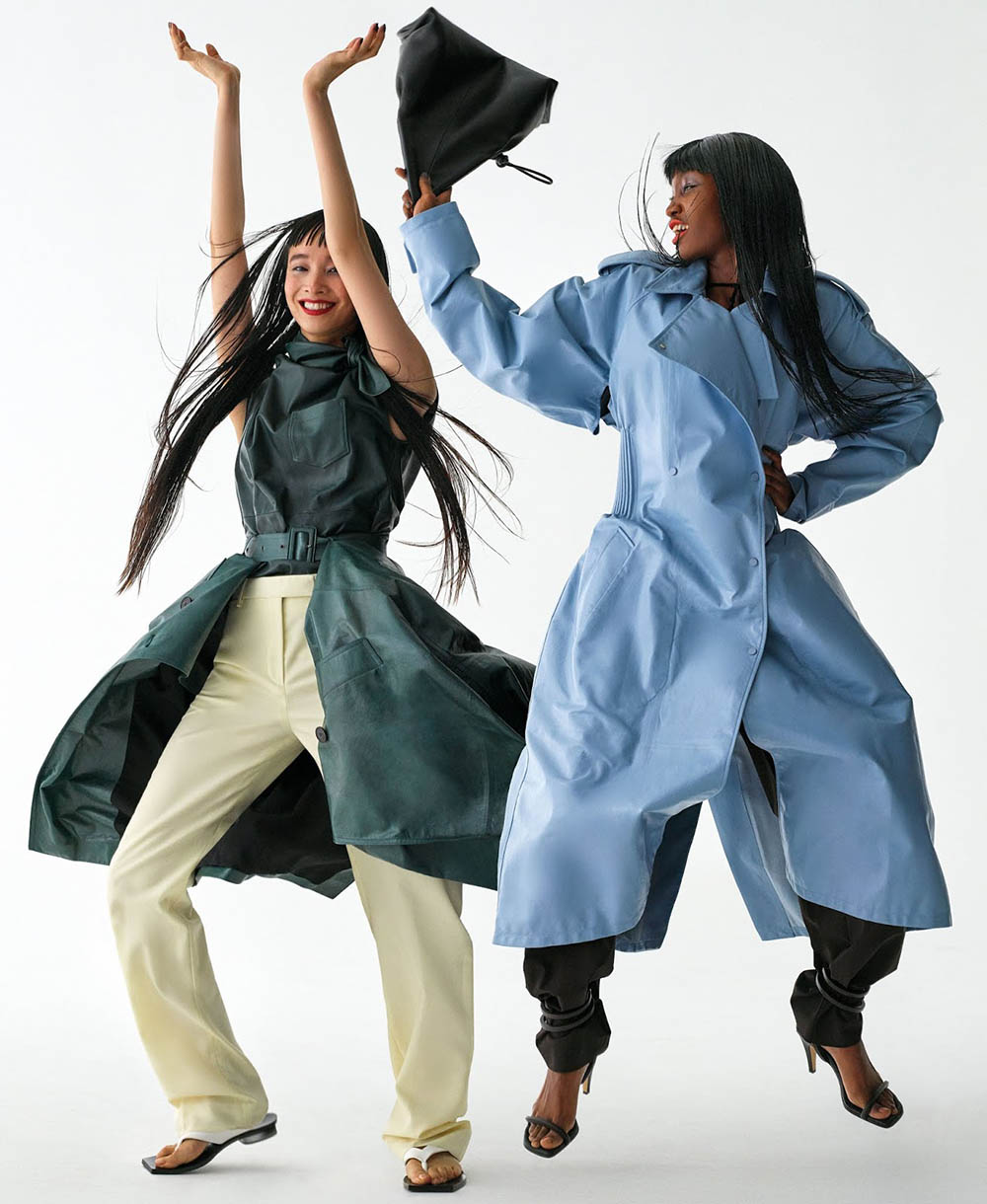 Eniola Abioro and Yuka Mannami by Daniel Clavero for Elle US January 2020