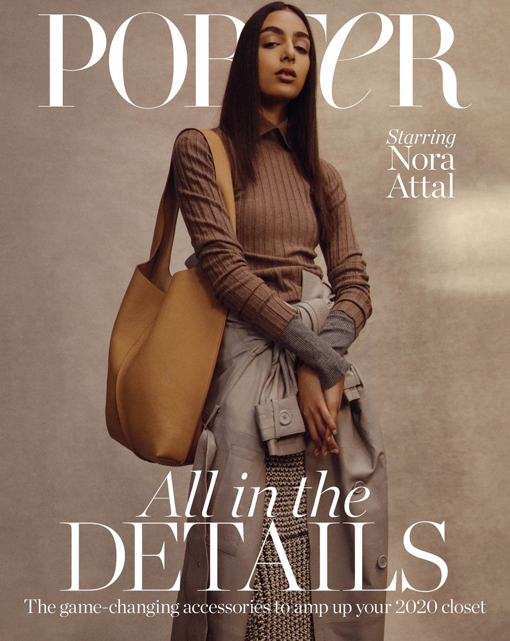 Nora Attal covers Porter Magazine January 3rd, 2020 by Ben Weller