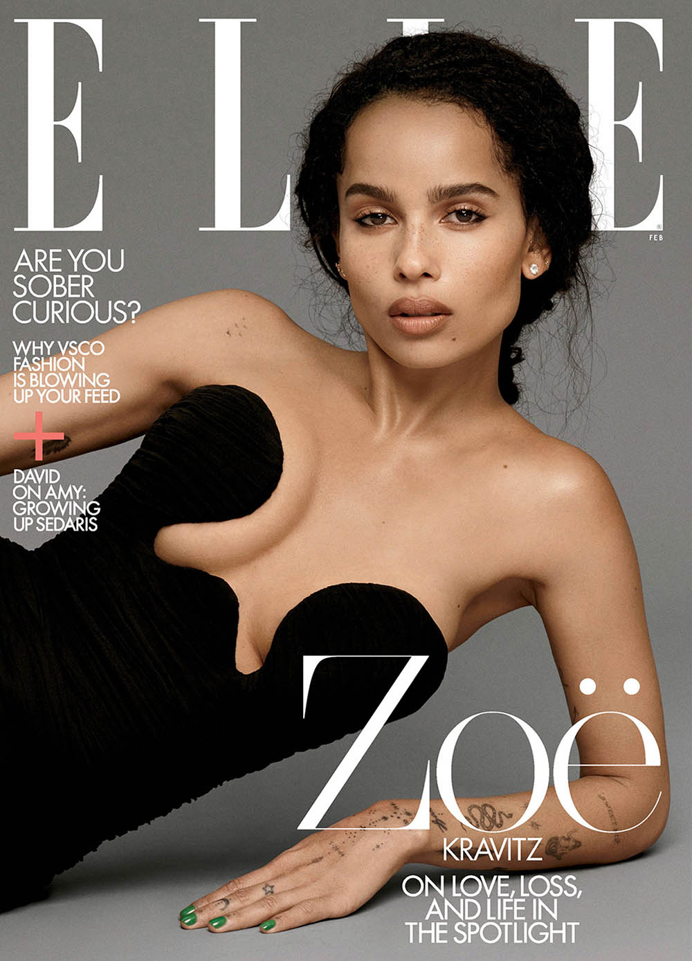 Zoë Kravitz covers Elle US February 2020 by Paola Kudacki