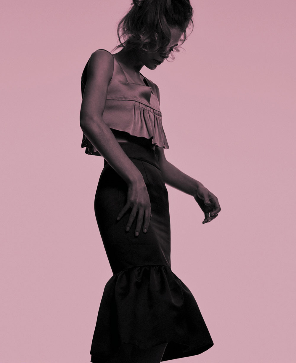 Doutzen Kroes by Chris Colls for Elle US March 2020