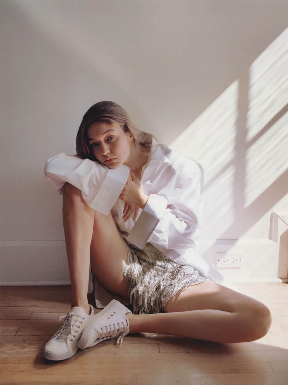 Gigi Hadid by Zoë Ghertner for British Vogue March 2020