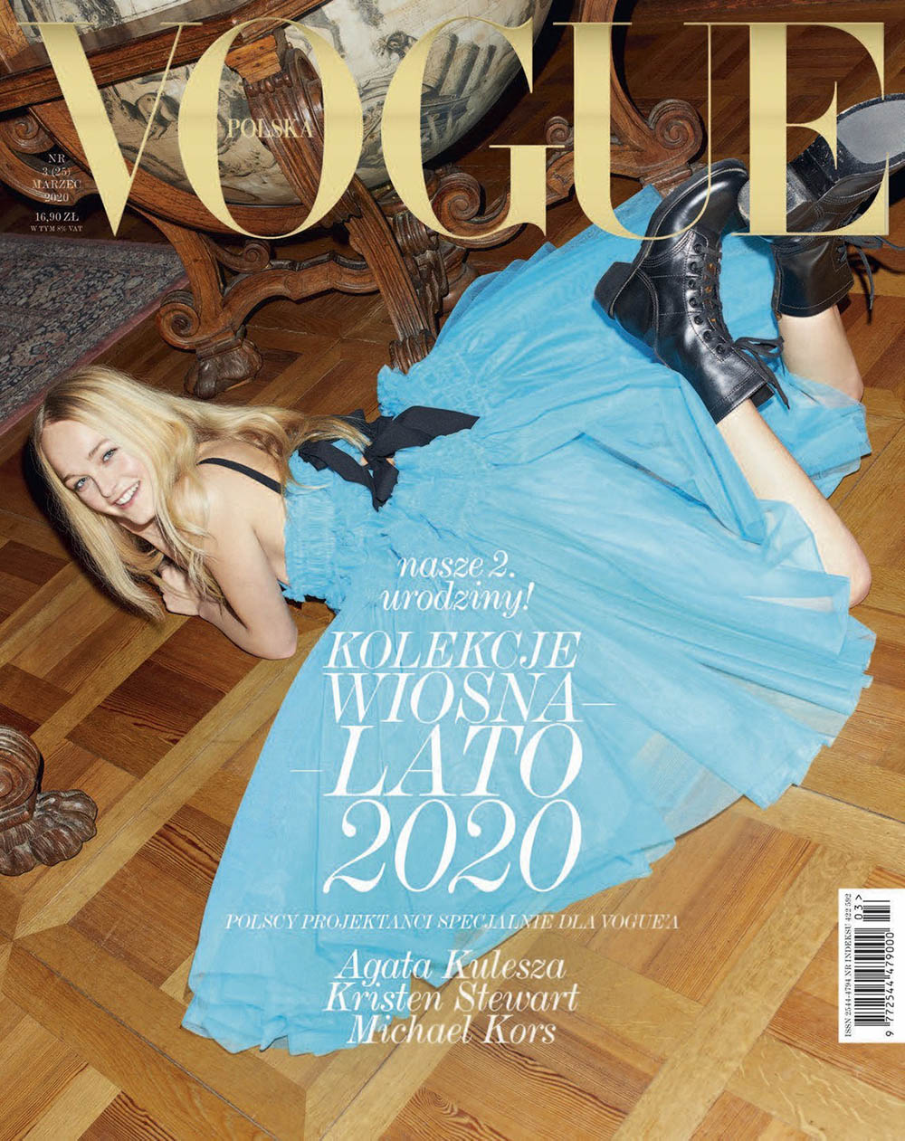 Jean Campbell covers Vogue Poland March 2020 by Maciek Kobielski