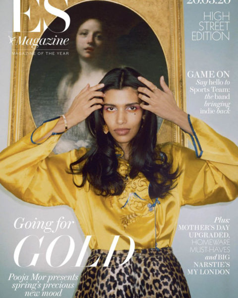Pooja Mor covers ES Magazine March 20th, 2020 by Tom Craig