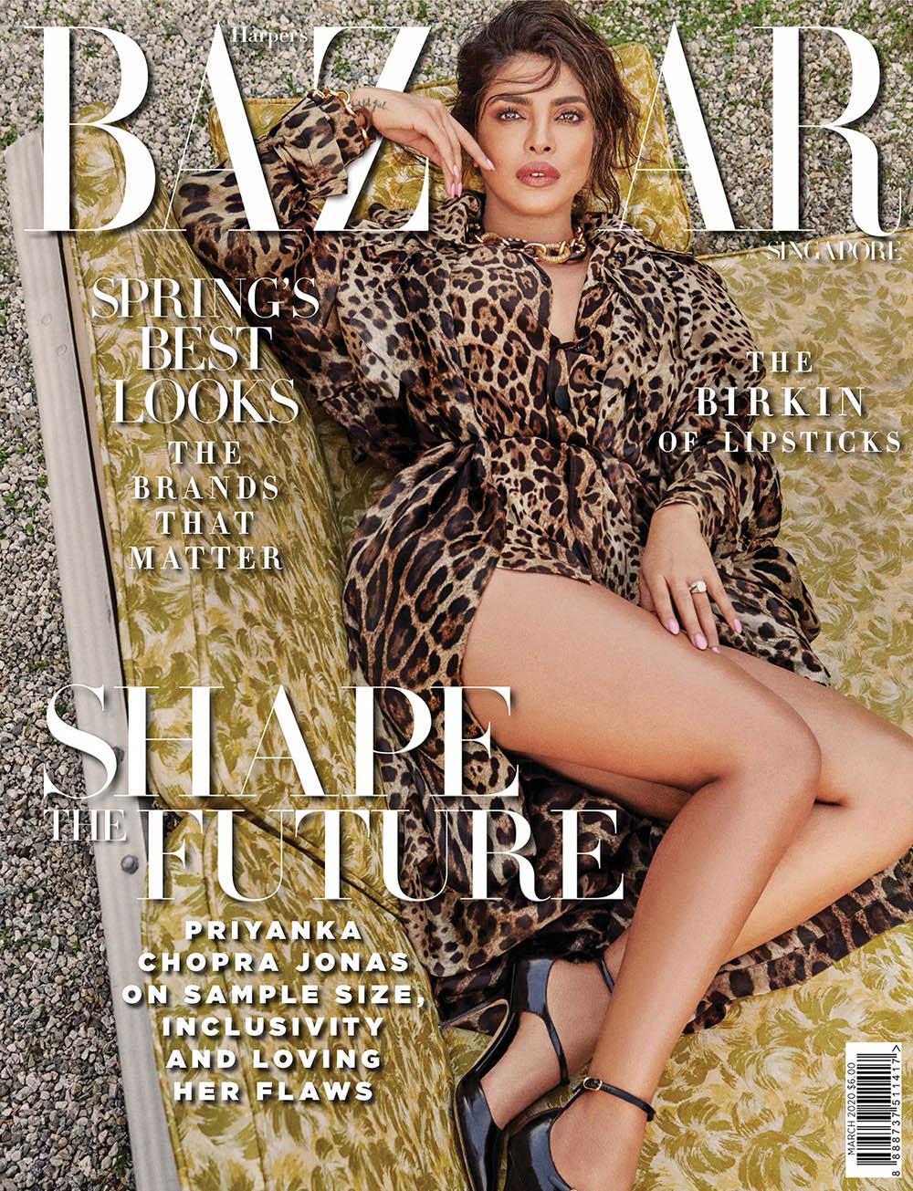 Priyanka Chopra covers Harper’s Bazaar Singapore March 2020 by Yu Tsai