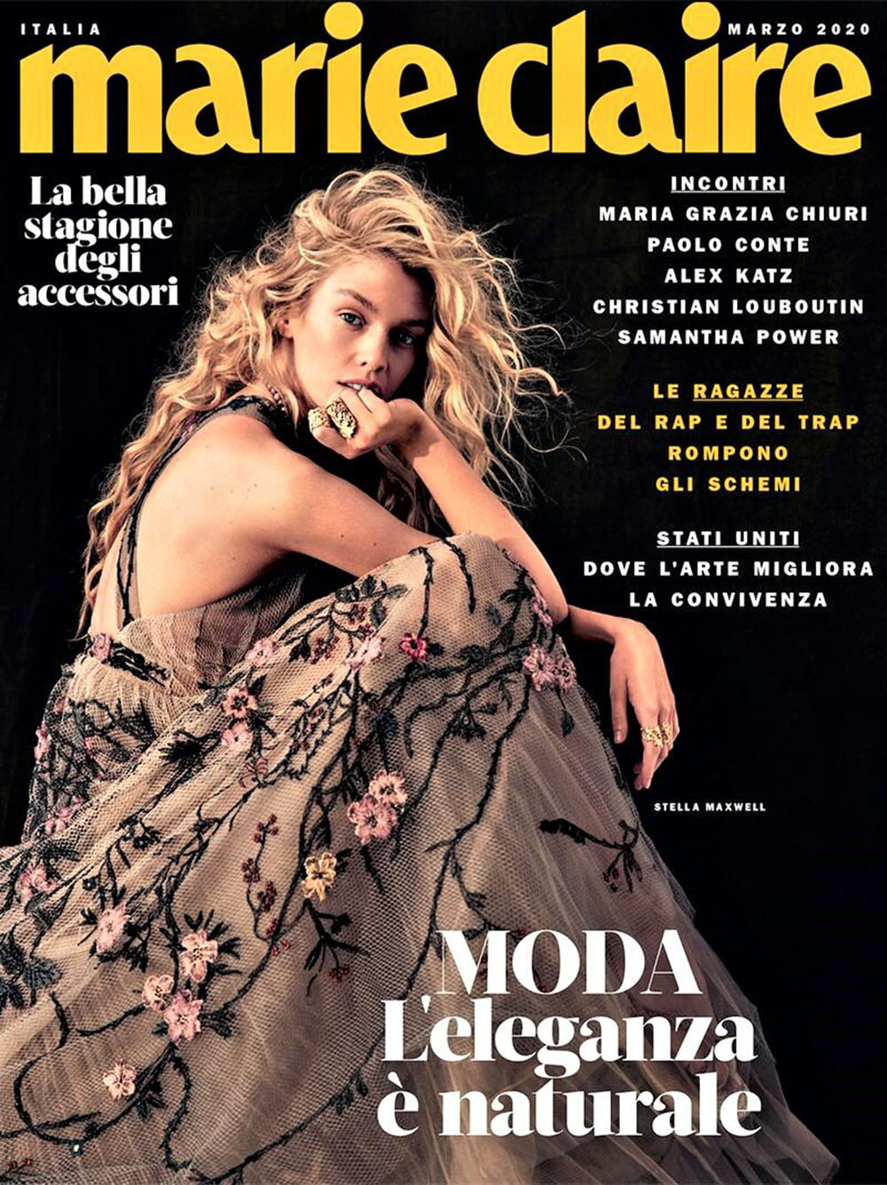 Stella Maxwell covers Marie Claire Italia March 2020 by David Roemer