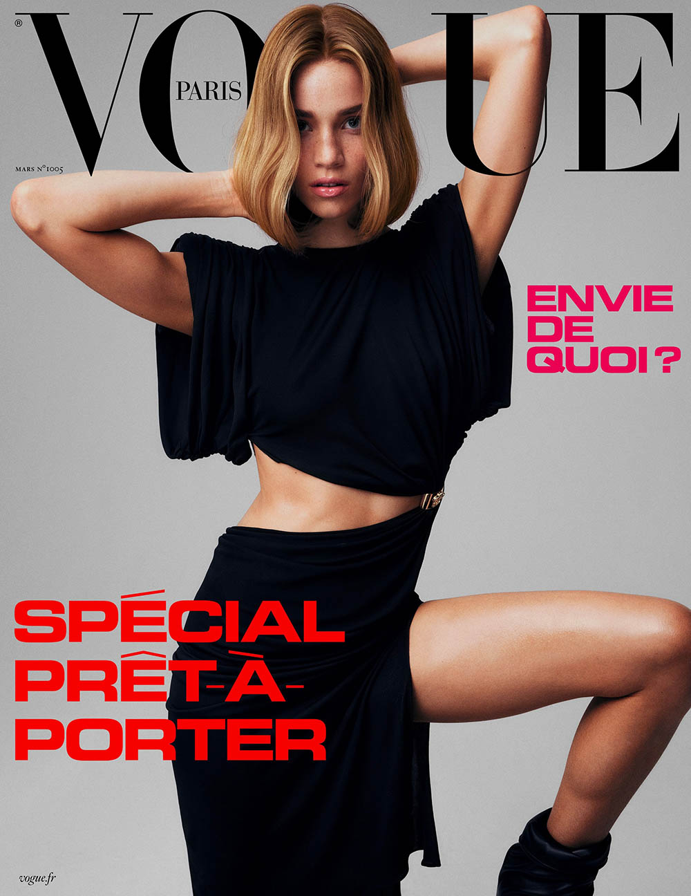 Vittoria Ceretti and Rebecca Leigh Longendyke cover Vogue Paris March 2020 by Mikael Jansson