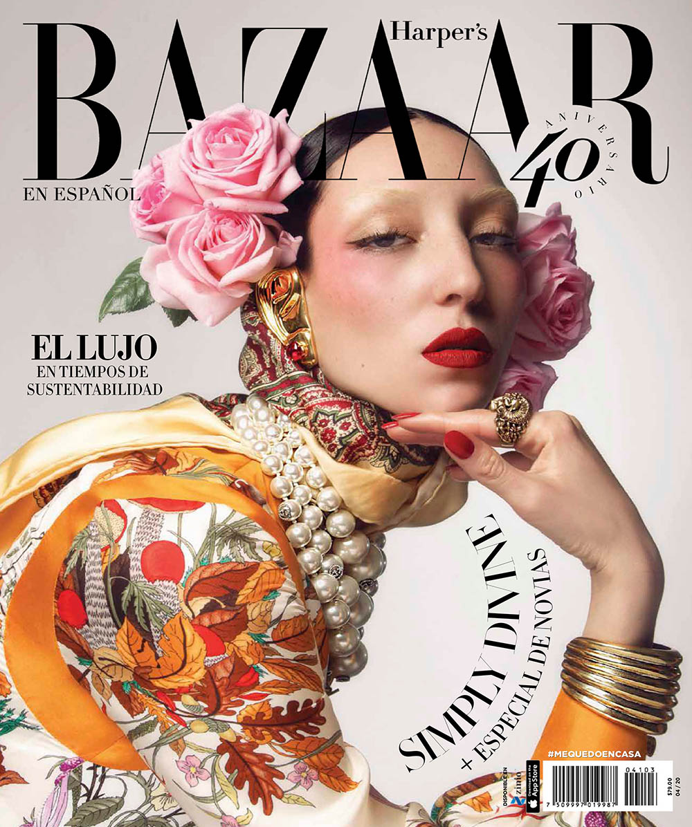 Andrea Carrazco covers Harper’s Bazaar Mexico & Latin America April 2020 by Ivan Aguirre
