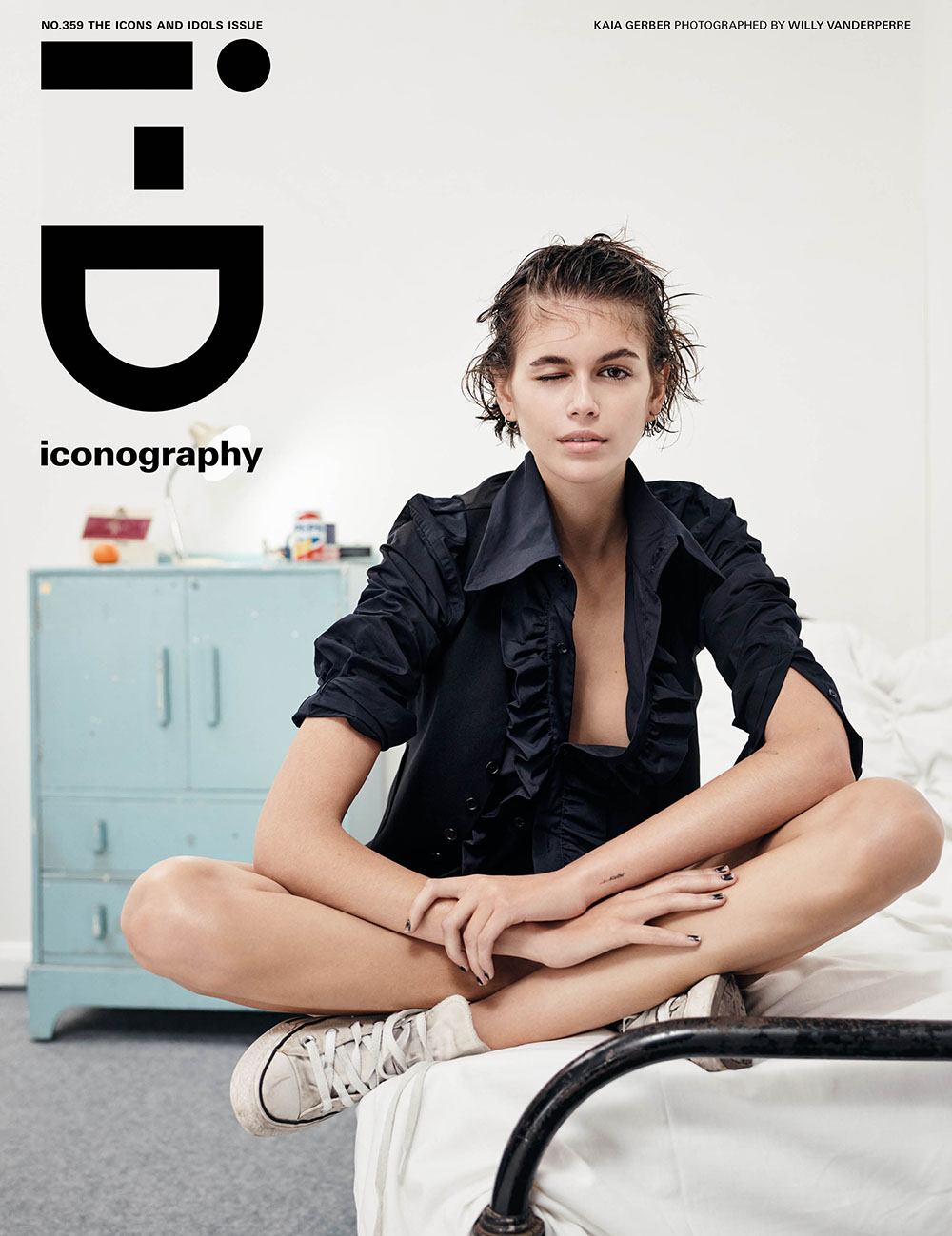 Kaia Gerber covers i-D Magazine Spring 2020 by Willy Vanderperre