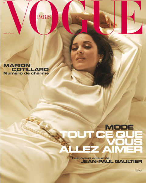 Marion Cotillard covers Vogue Paris April 2020 by Lachlan Bailey