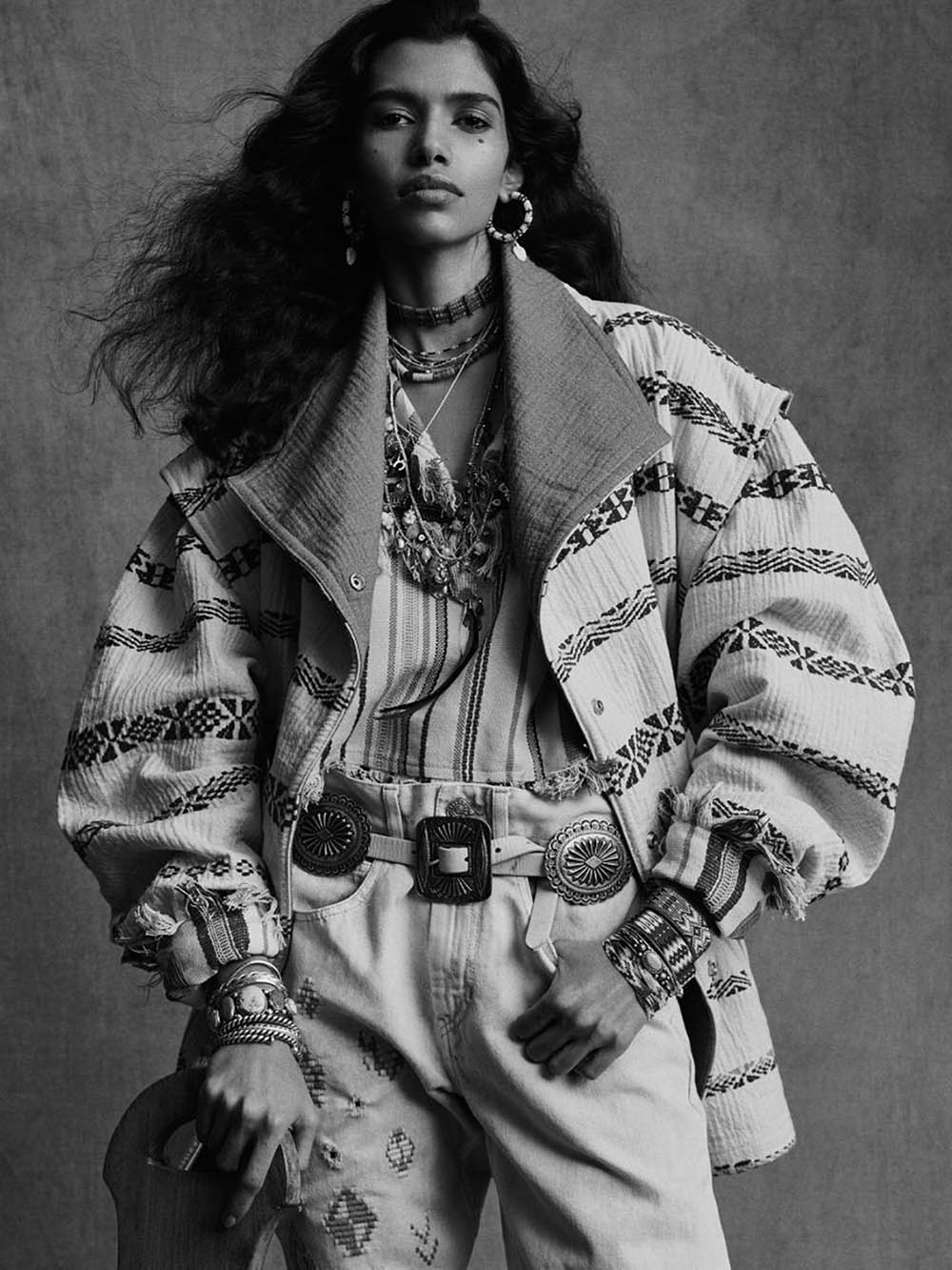Pooja Mor and Amrit by Gregory Harris for Vogue Paris April 2020