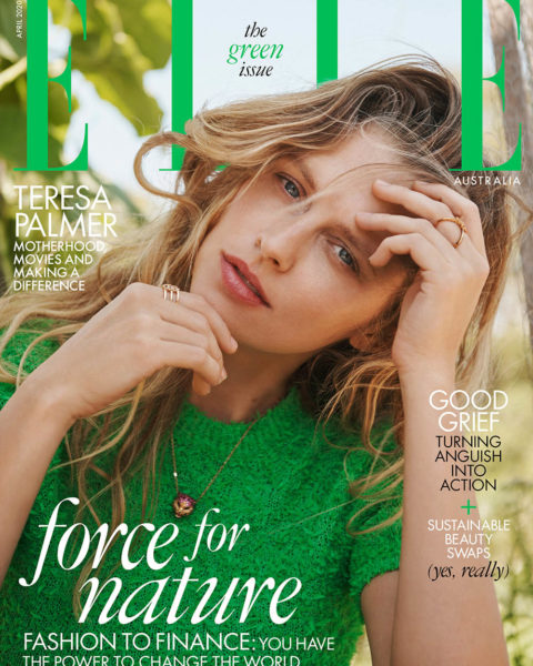 Teresa Palmer covers Elle Australia April 2020 by Max Doyle
