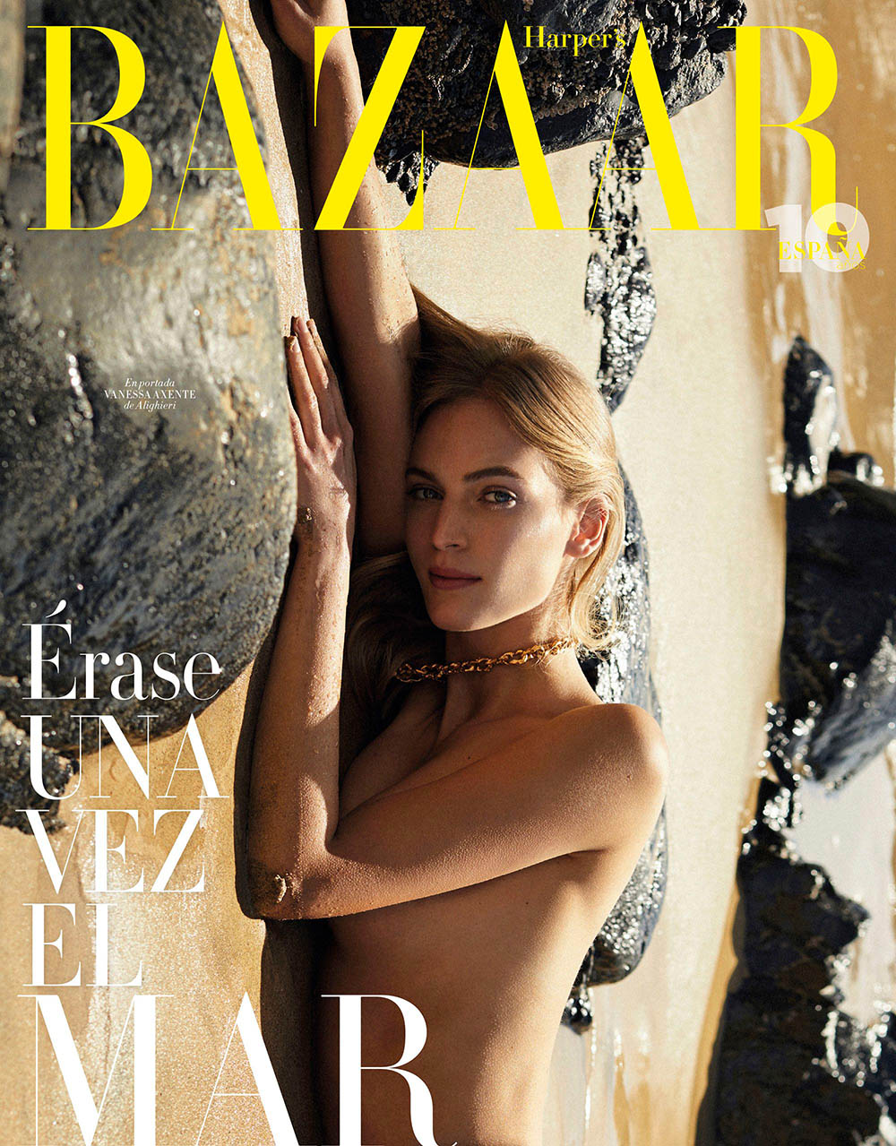 Vanessa Axente covers Harper’s Bazaar Spain April 2020 by Xavi Gordo