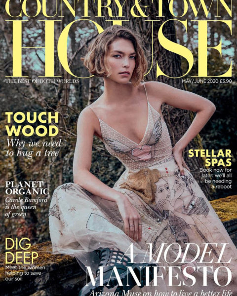 Arizona Muse covers Country & Town House May June 2020 by Carla Guler