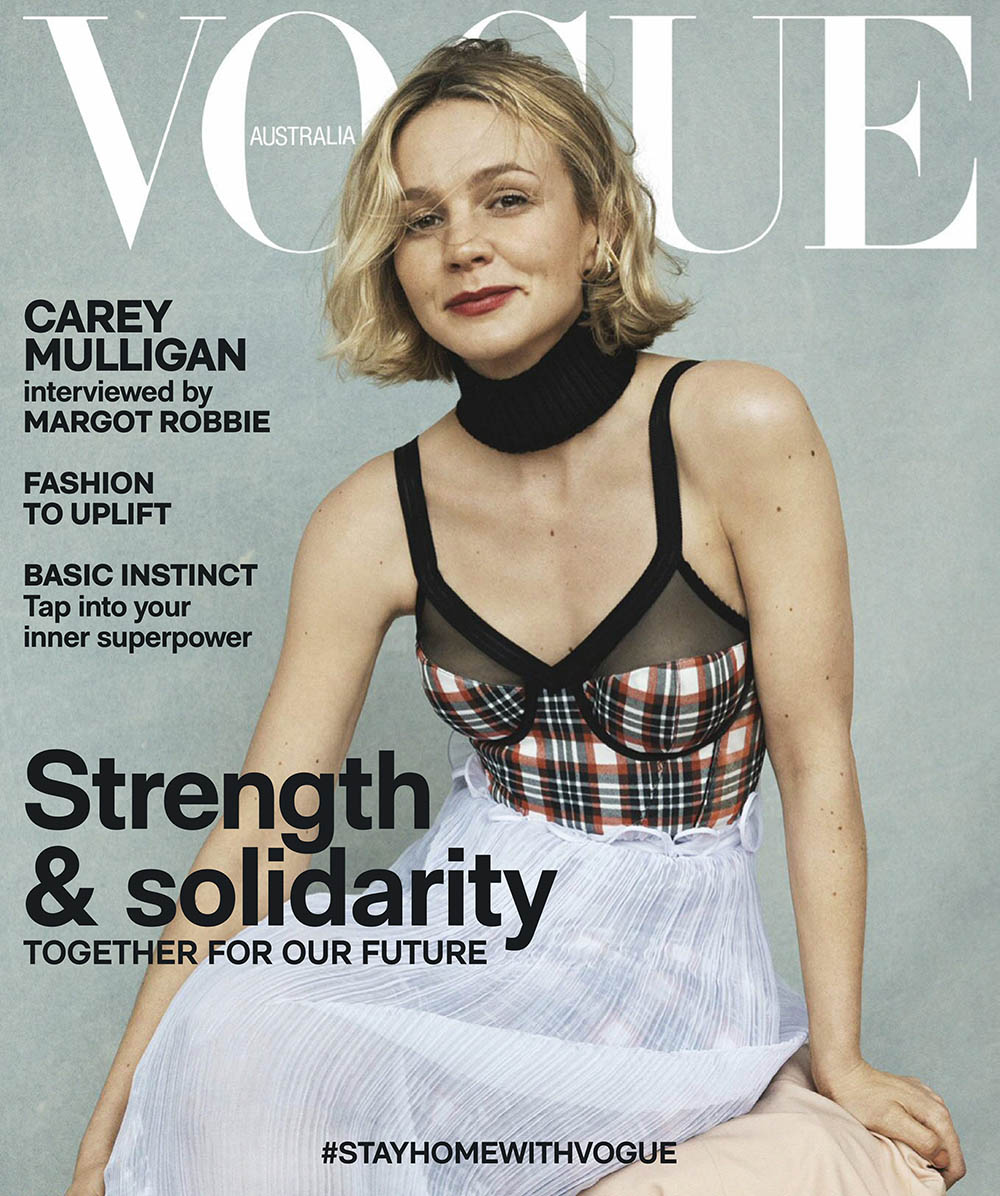 Carey Mulligan covers Vogue Australia May 2020 by Josh Olins