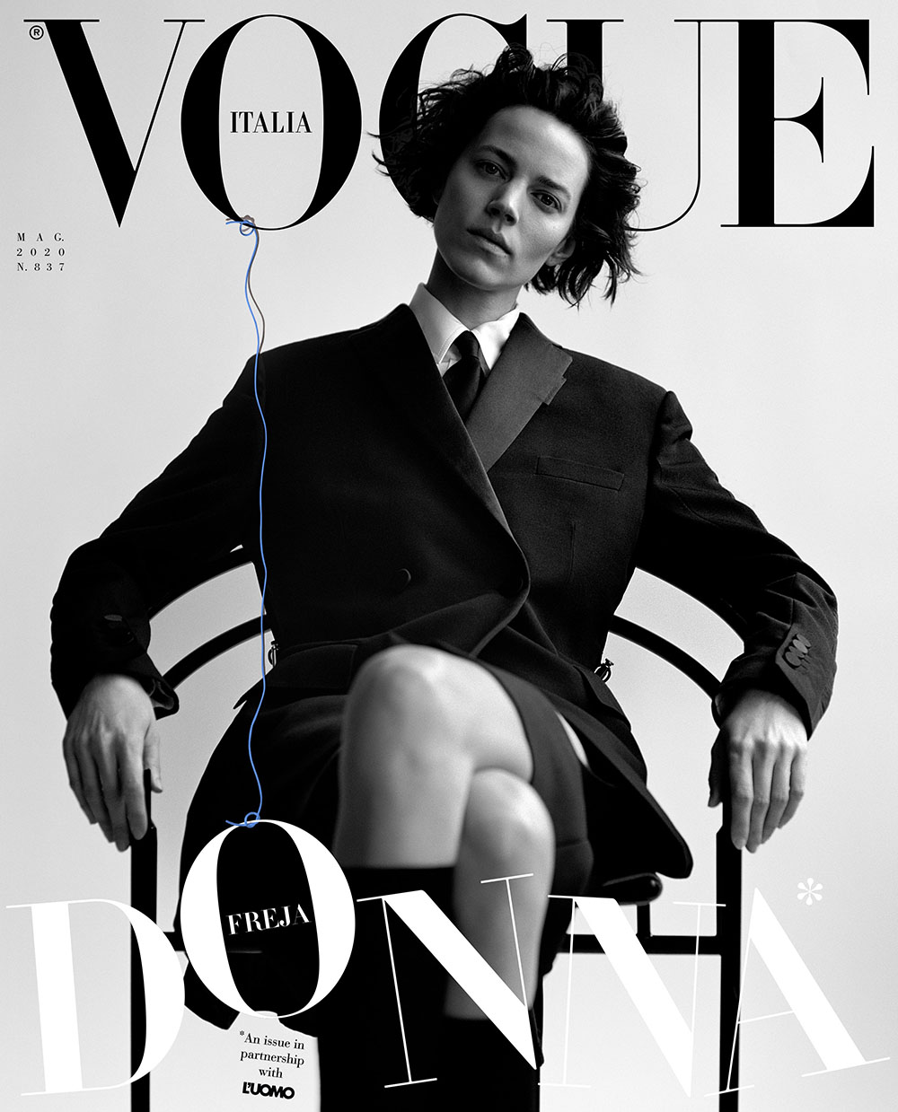 Freja Beha Erichsen covers Vogue Italia May 2020 by Alasdair McLellan