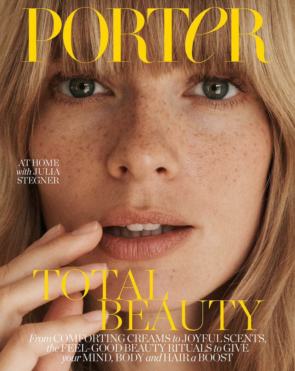 Julia Stegner covers Porter Magazine May 18th, 2020 by Benny Horne