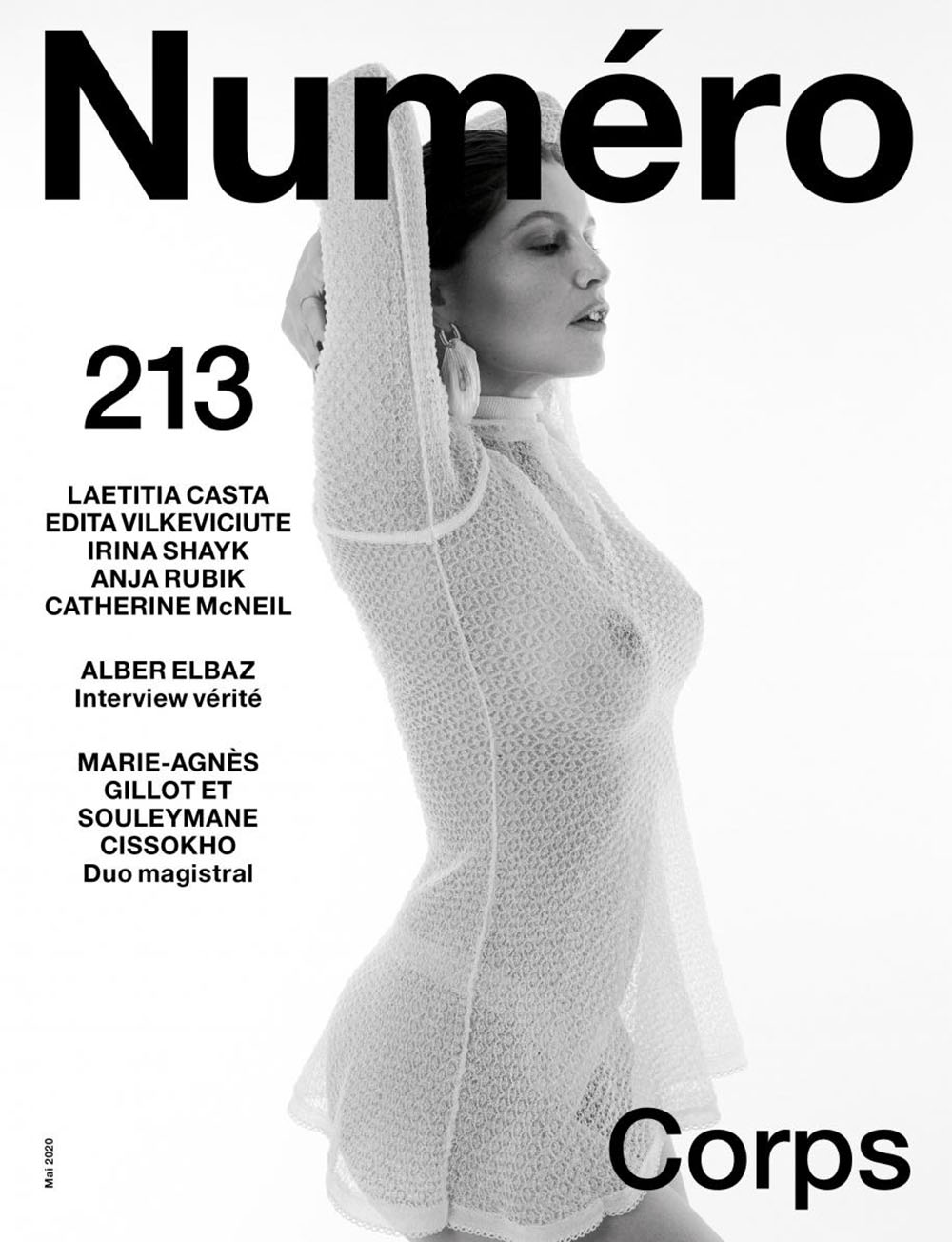 Laetitia Casta covers Numéro May 2020 by Emmanuel Giraud