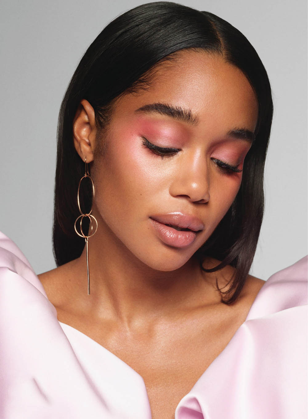 Laura Harrier by Phil Poynter for InStyle US May 2020