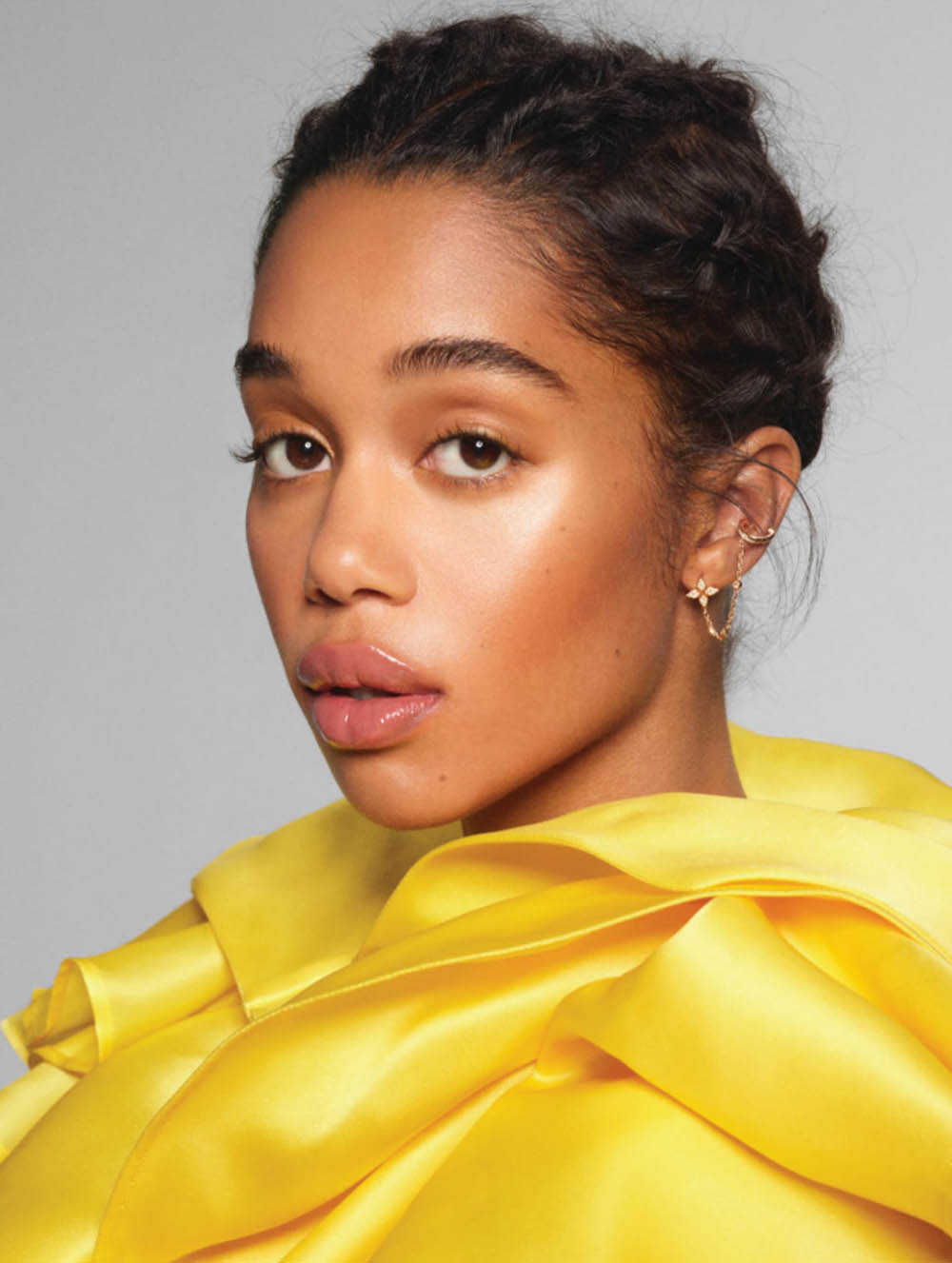 Laura Harrier by Phil Poynter for InStyle US May 2020
