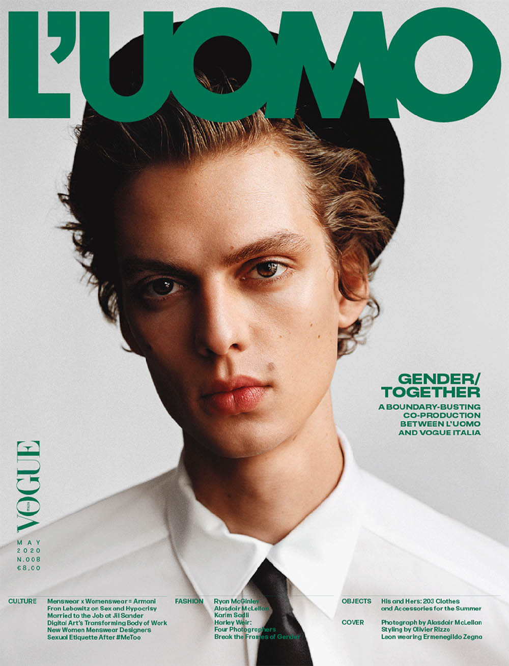 Leon Dame covers L’Uomo Vogue May 2020 by Alasdair McLellan