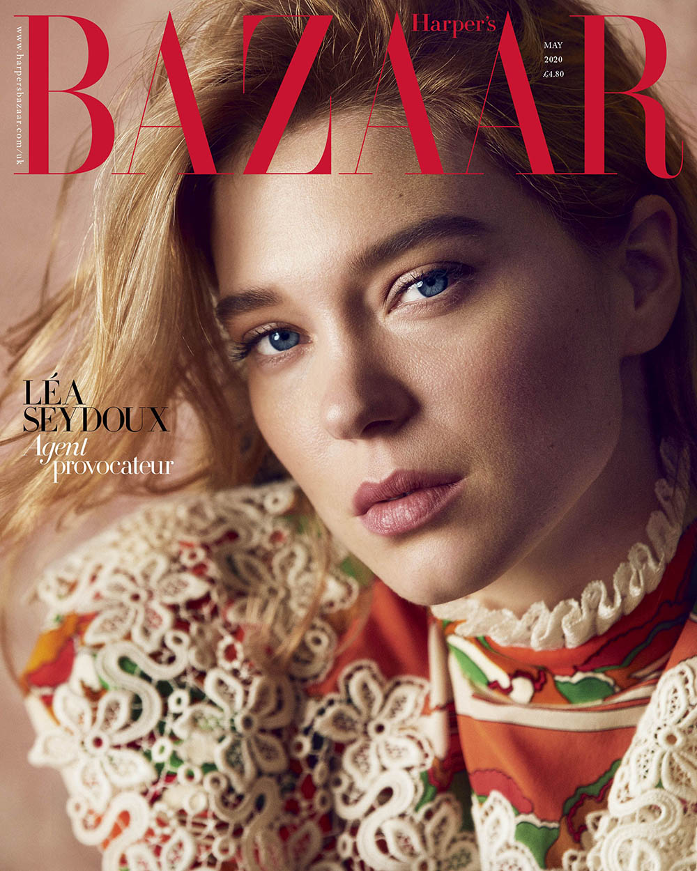 Léa Seydoux covers Harper’s Bazaar UK May 2020 by Alexi Lubomirski