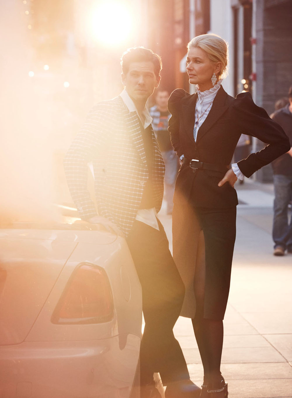 Paulina Porizkova and Adam Senn by Alexi Lubomirski for Harper’s Bazaar US May 2020