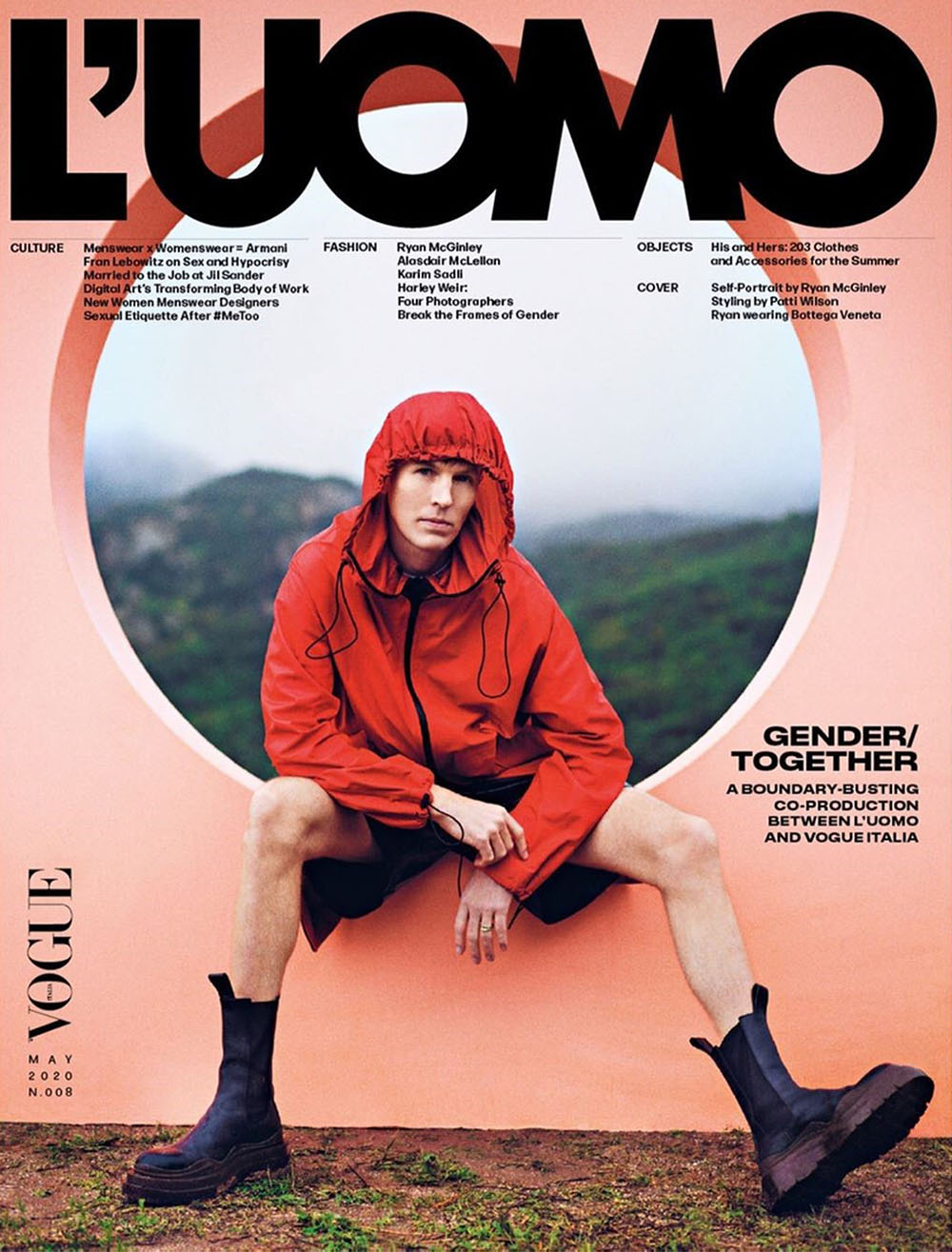 Ryan McGinley covers L’Uomo Vogue May 2020 by Ryan McGinley