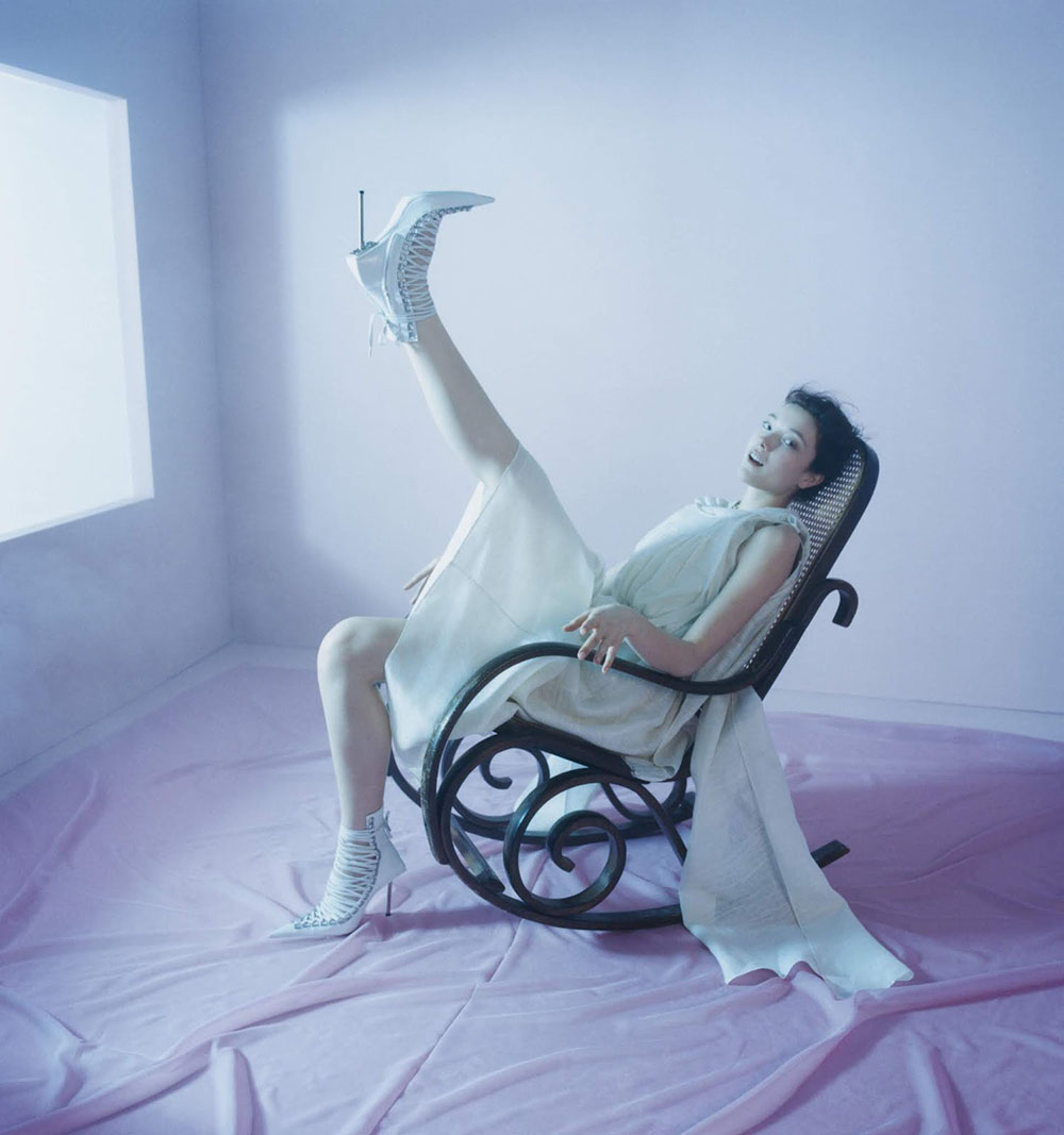 Yumi Lambert by Karen Collins for Elle UK May 2020