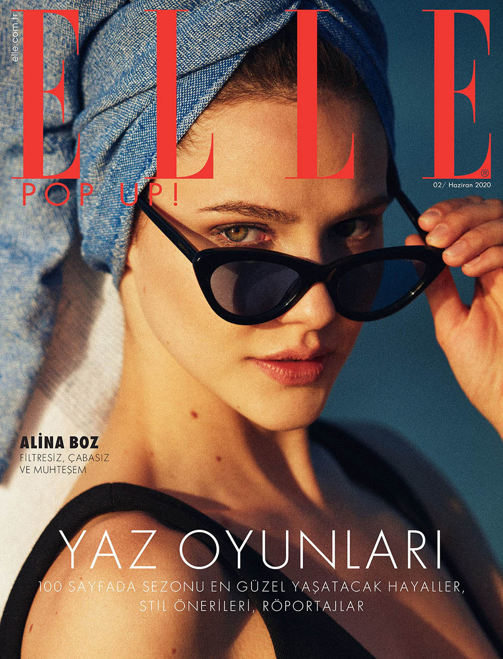 Alina Boz covers Elle Turkey June 2020 by Onur Dağ