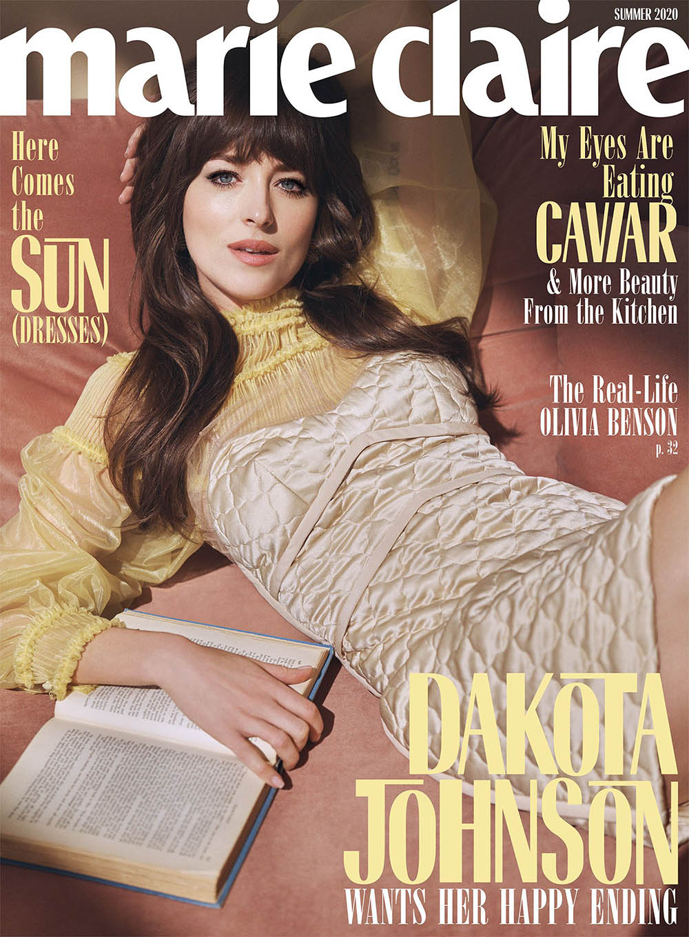 Dakota Johnson covers Marie Claire US Summer 2020 by Steven Pan