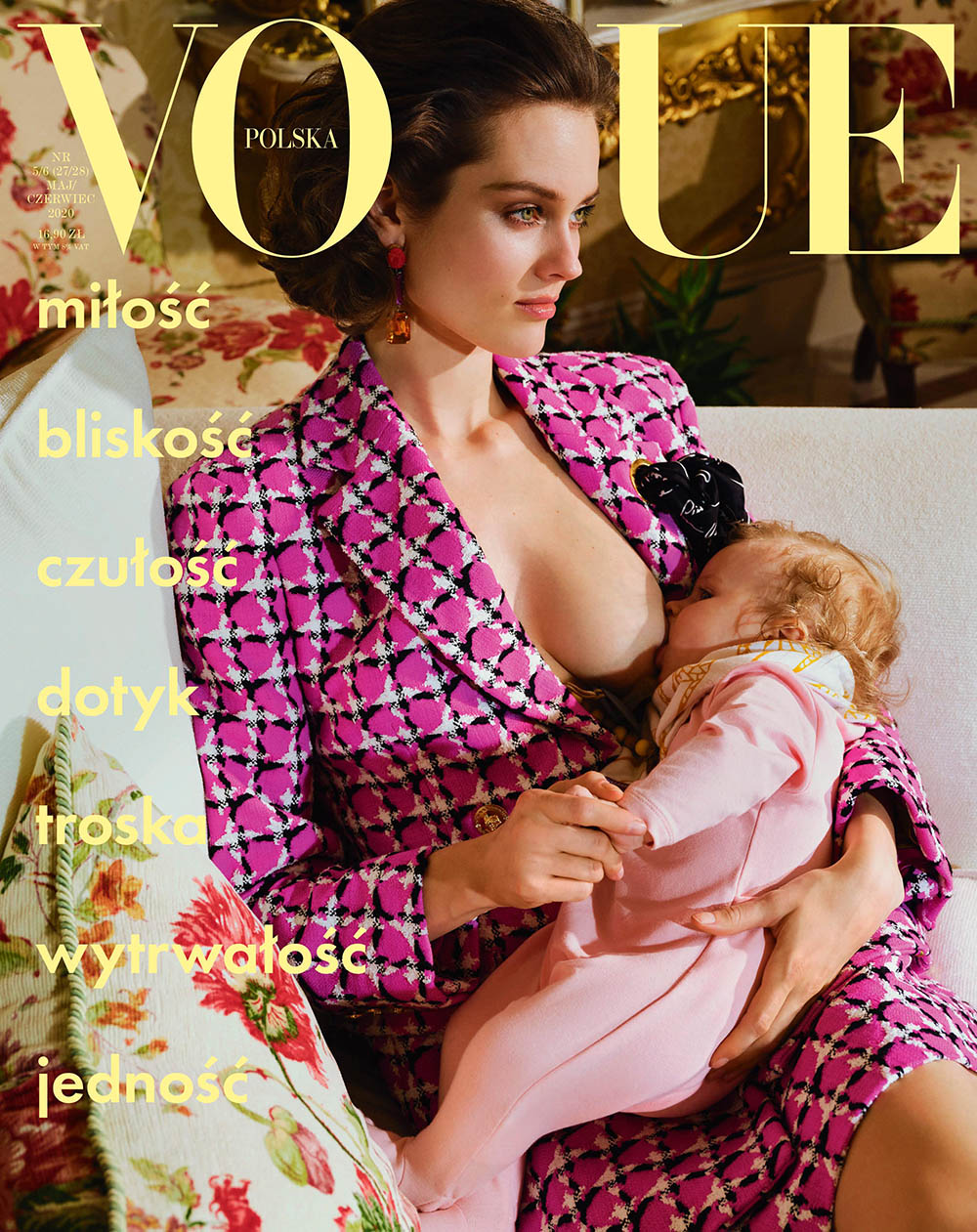 Jac Jagaciak covers Vogue Poland May June 2020 by Zuza Krajewska