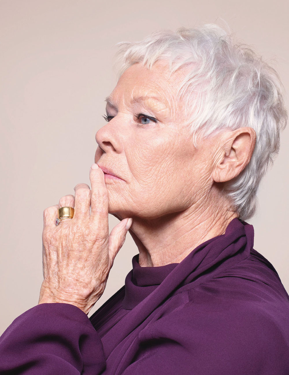 Judi Dench covers British Vogue June 2020 by Nick Knight