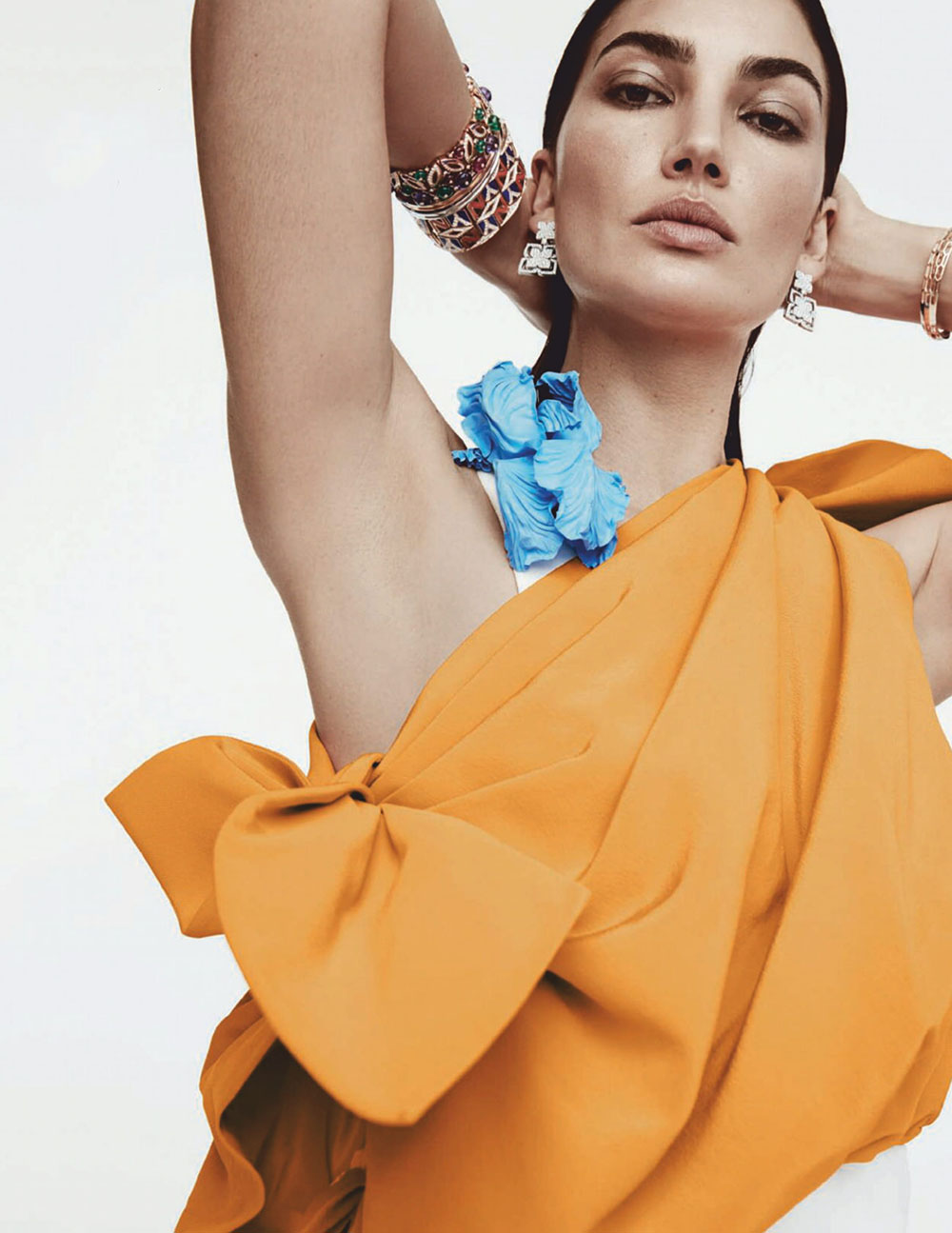 Lily Aldridge covers Harper’s Bazaar Spain June 2020 by David Roemer