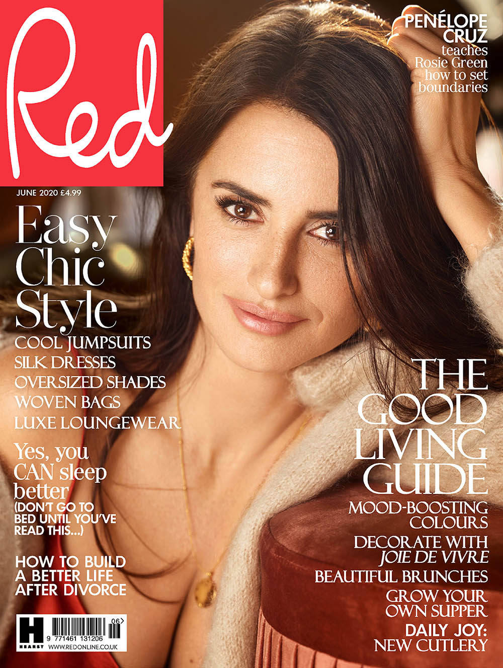 Penélope Cruz covers Red Magazine UK June 2020 by Nico Bustos