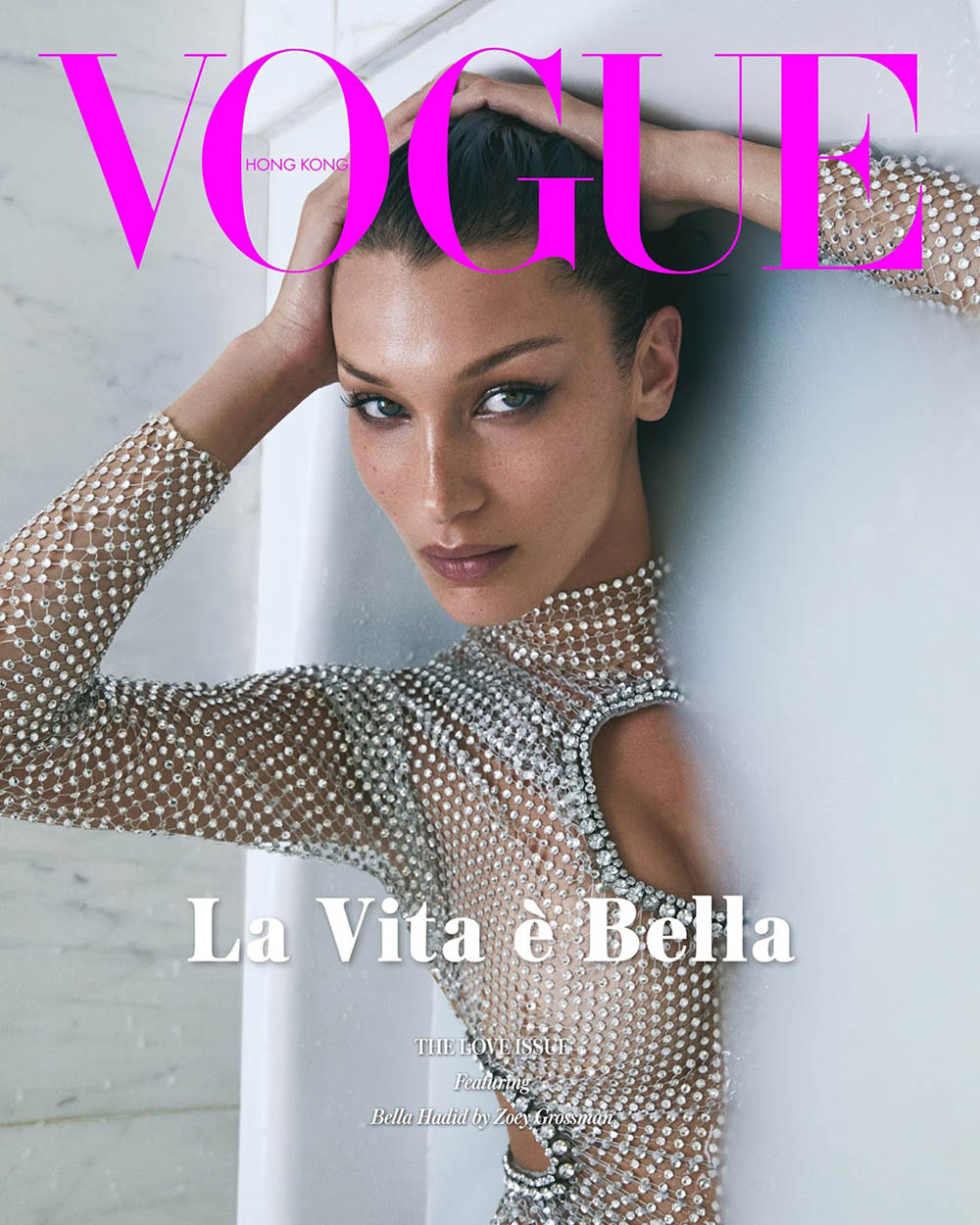 Bella Hadid covers Vogue Hong Kong February 2020 by Zoey Grossman
