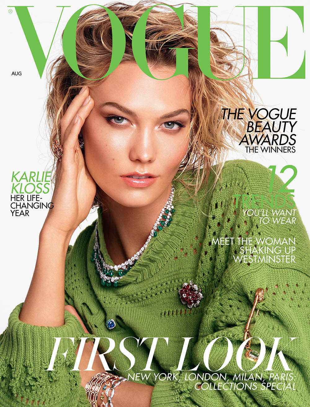Karlie Kloss covers British Vogue August 2019 by Steven Meisel
