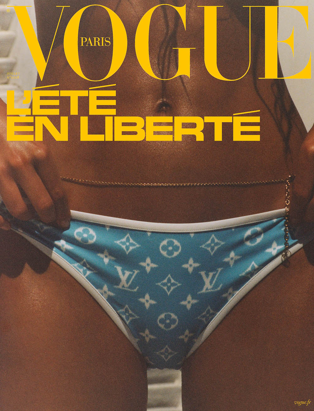 Natasja Madsen covers Vogue Paris July 2020 by Henrik Purienne