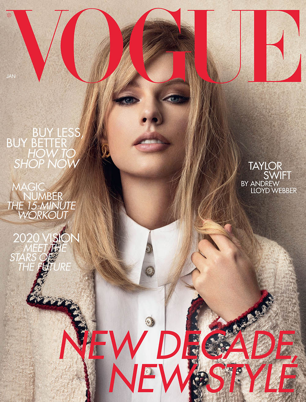 Taylor Swift covers British Vogue January 2020 by Craig McDean