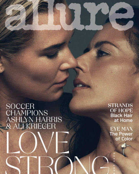 Ali Krieger and Ashlyn Harris cover Allure US August 2020 by Norman Jean Roy